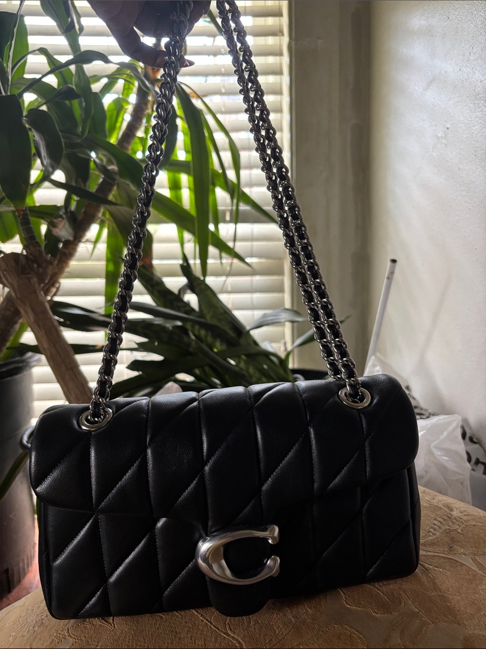 Coach Black Tabby 26 Shoulder Bag with silver hardware - Picture 7 of 7